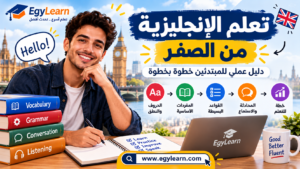 تعلم الإنجليزية من الصفر: دليل عملي للمبتدئين خطوة بخطوة